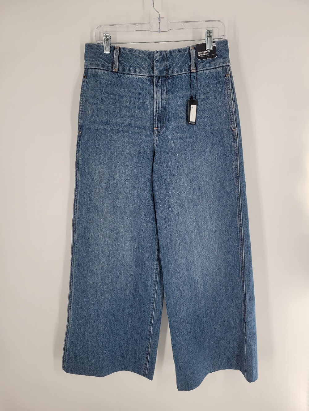 Express Classic Wide-Leg Women's Blue Hi Rise Jeans Size 8R New